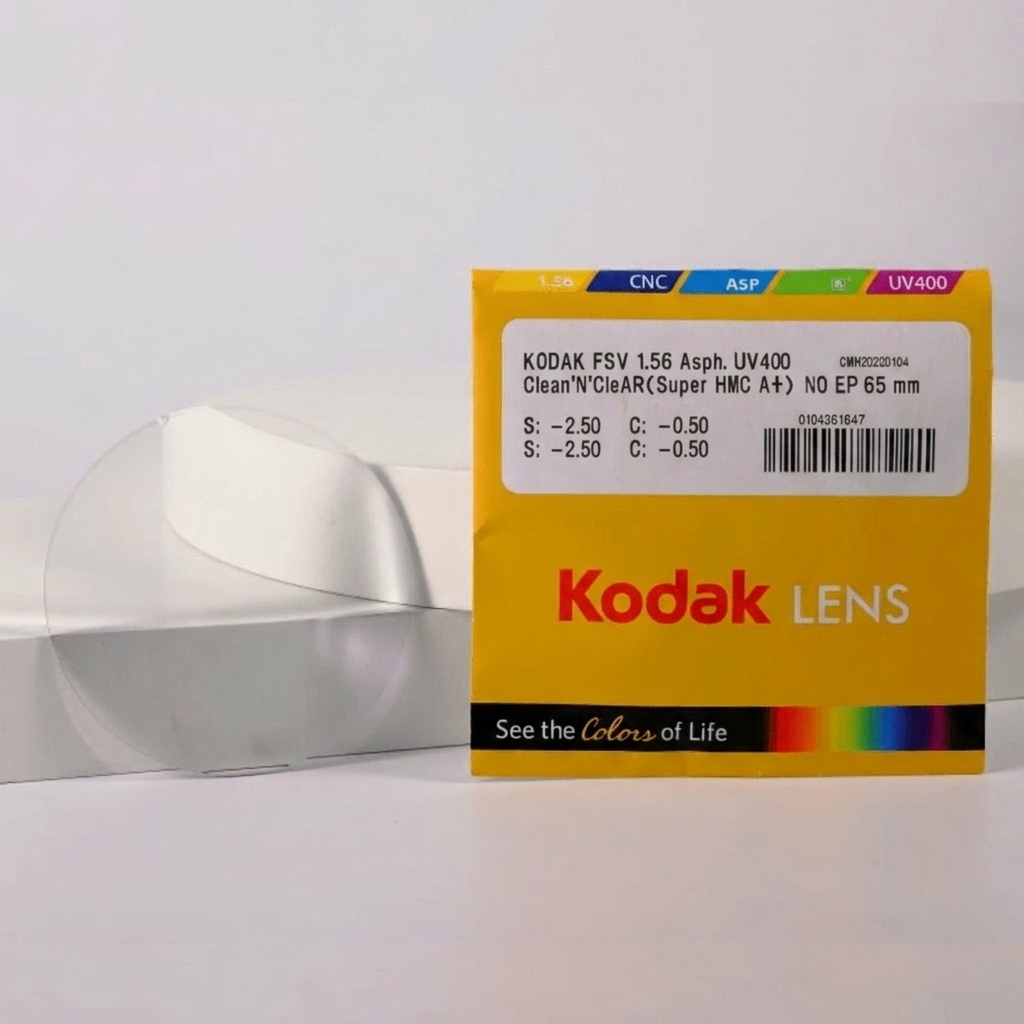Tròng Kính Mắt Kodak FSV 1.56 Asph UV400 Clean'N'CleAR