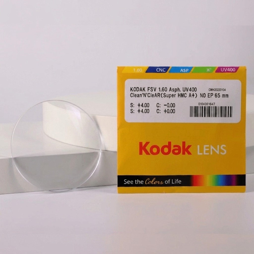 Tròng Kính Mỏng Kodak FSV 1.60 Asph UV400 Clean'N'CleAR