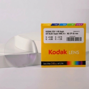 Tròng Kính Mỏng Chống Ánh Sáng Xanh Kodak FSV 1.60 Asph UV Blue Lens