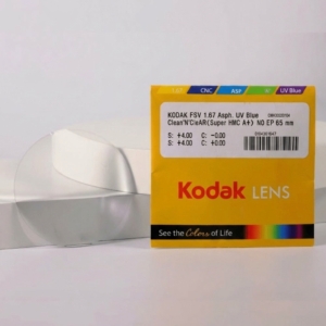 Tròng Kính Siêu Mỏng Chống Ánh Sáng Xanh Kodak FSV 1.67 Asph UV Blue Lens