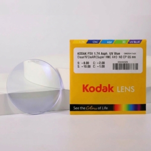 Tròng Kính Siêu Ultra Mỏng Chống Ánh Sáng Xanh Kodak FSV 1.74 Asph UV Blue Lens